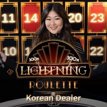 Korean Dealer Lightning Roulette