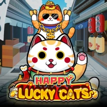 Gatos felices y afortunados